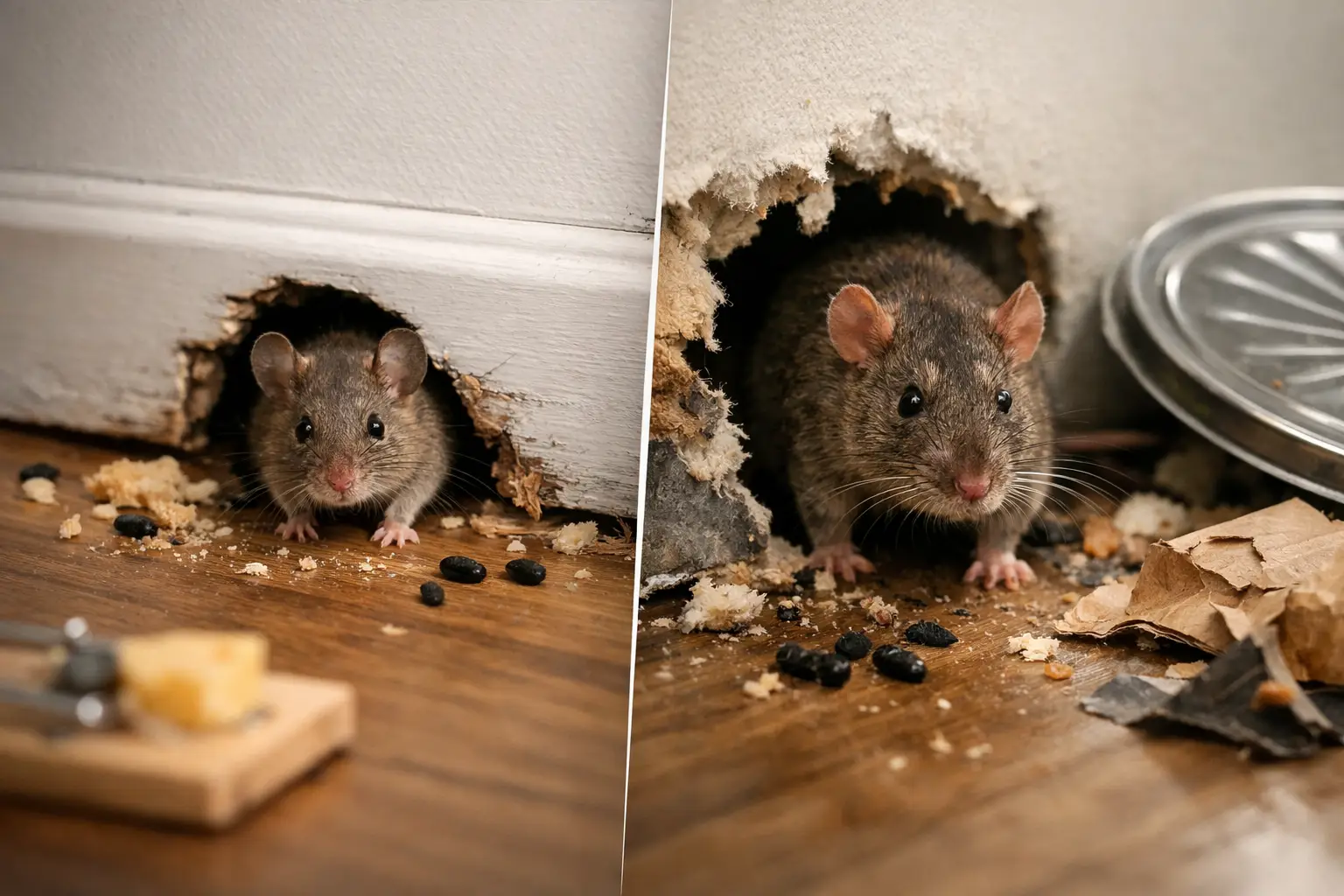 Mice Versus Rats Infestation Signs at Home