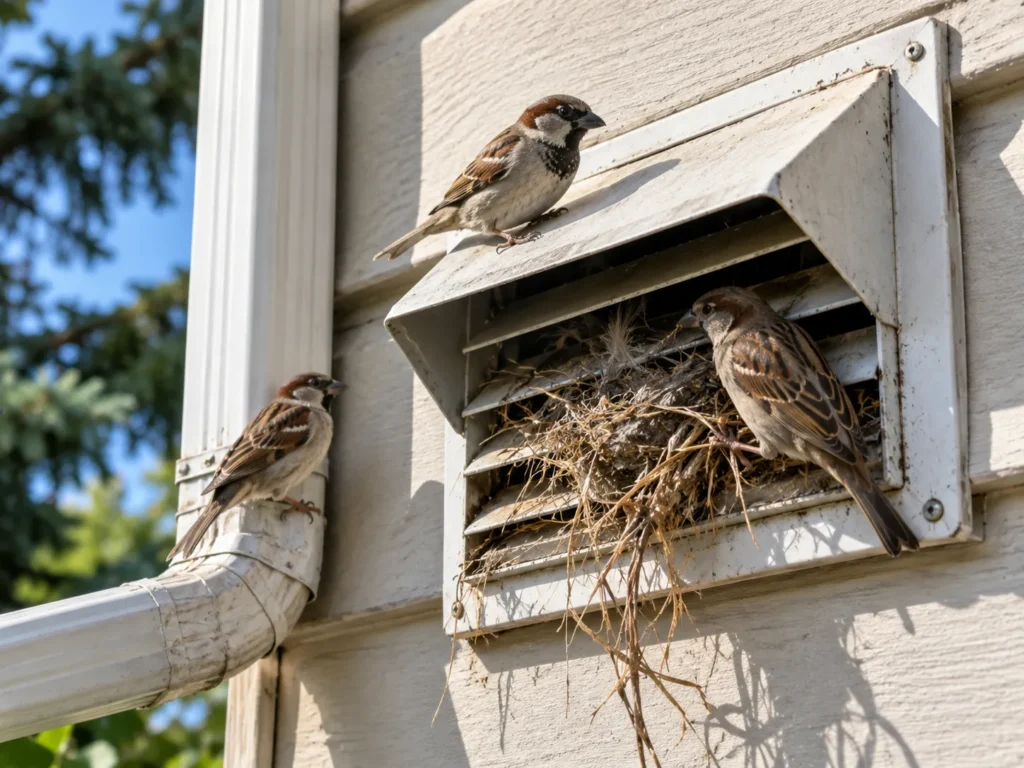 House Sparrow Vent Nest Removal GTA