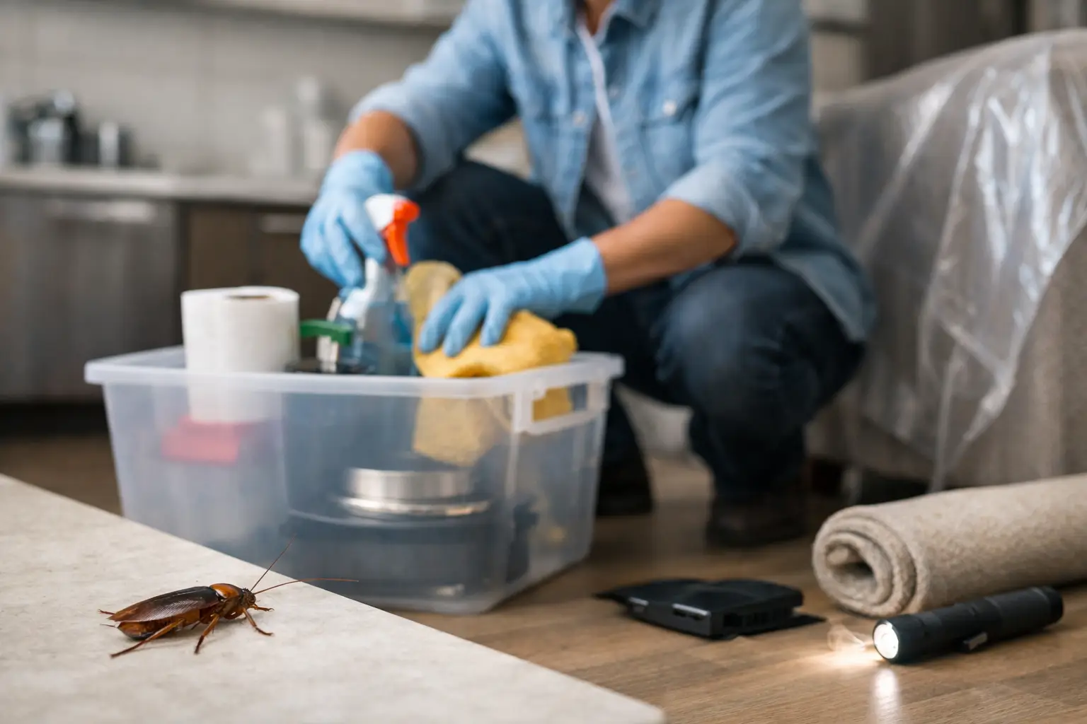 Apartment Cockroach Preparation Before Treatment