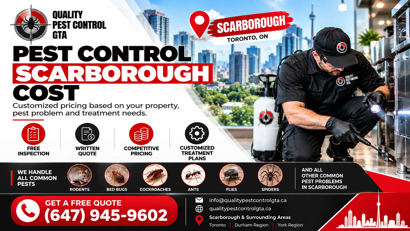 pest control Scarborough cost